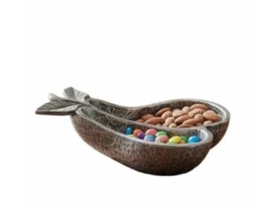 Antique Pear Metal Decorative Serving Bowl