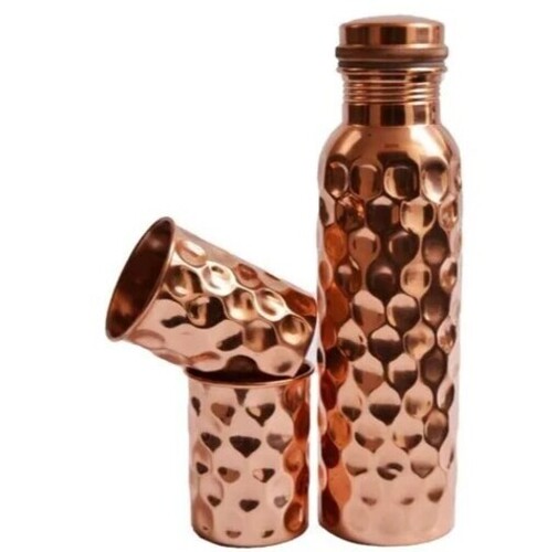 Copper Bottle With Two Glass