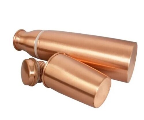 Glass Shape Copper Bottle