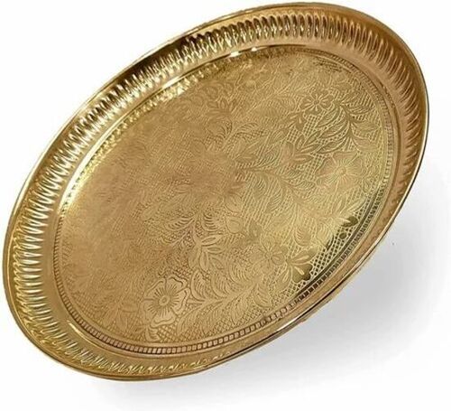 Golden Color Brass Pooja Thalis