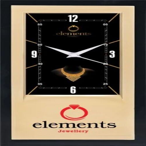 Golden Promotional Wall Clock