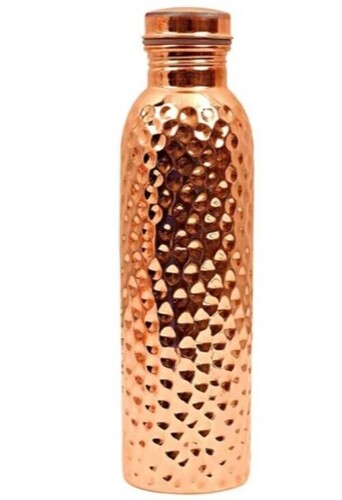 Hammered Copper Water Bottle 1 Liter