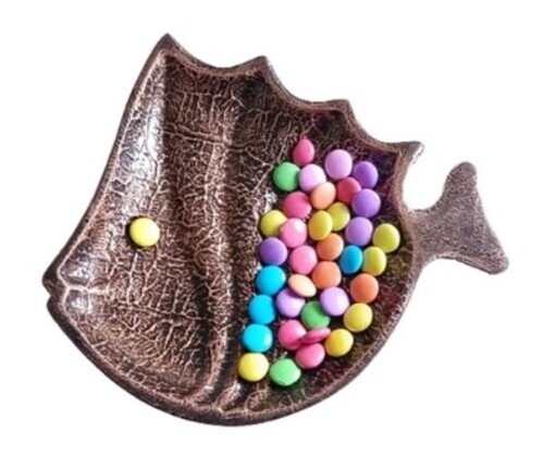 Metal Nut Serving Plate Platter
