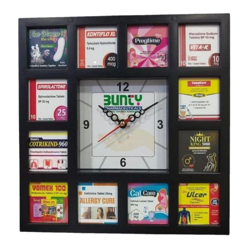 Square Medicine Wall Clock