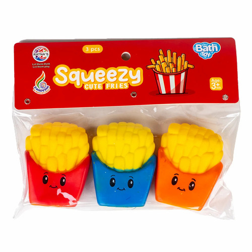 Squeeze Cute Fries Baby Bath Toy