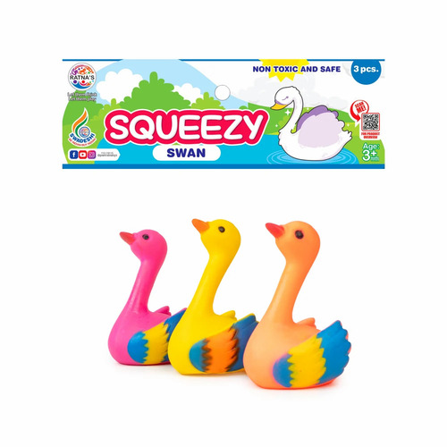 Squeeze Swan Baby Bath Toy