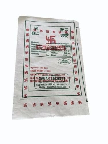 10 Kg White Bopp Laminated Woven Sack Bag