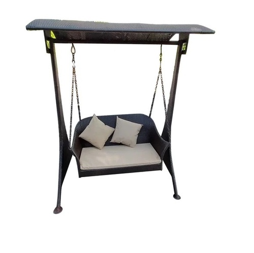 3 Seater Wicker Outdoor Garden Swing