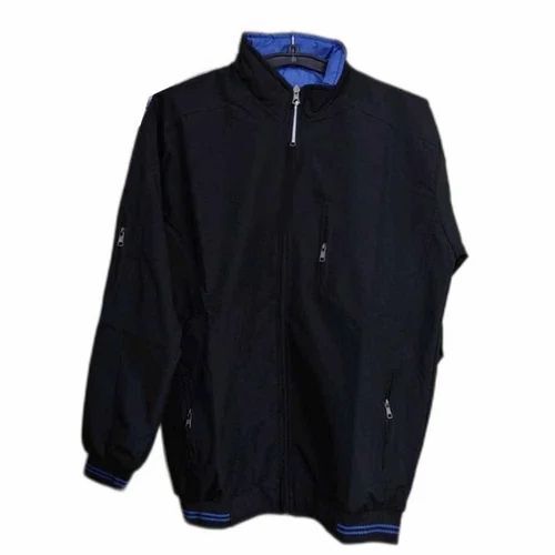 Men Plain Polyester Jacket