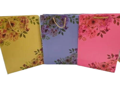 Moisture Proof Multicolor Paper Bag - Color: Multi Color