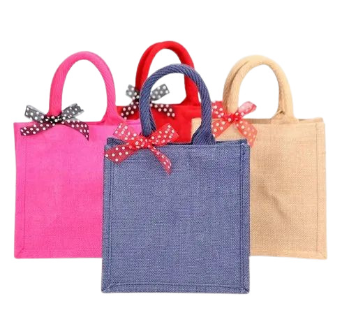 Multicolor Designer Jute Bag