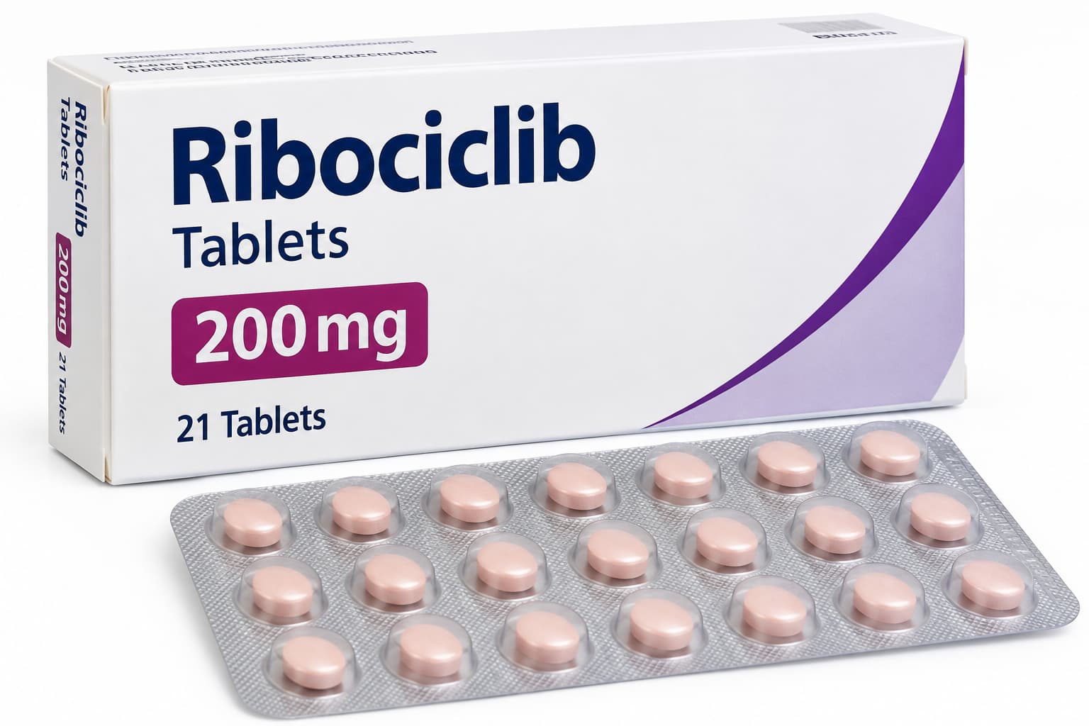 Ribociclib Tablets 200mg 21 Tablets - Selective CDK4/6 Inhibitor, Advanced HR-Positive Breast Cancer Treatment, Prescription Only