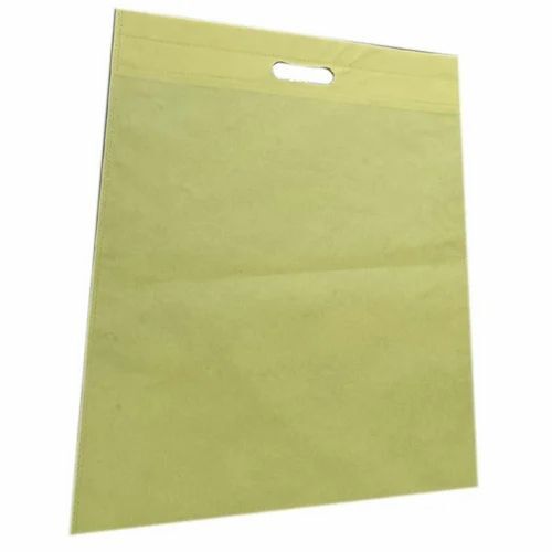 Yellow D Cut Non Woven Bags