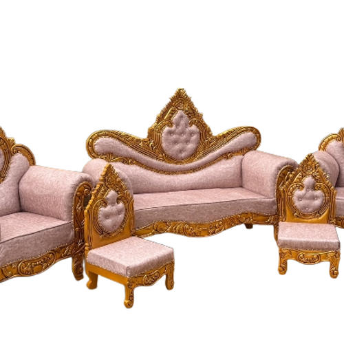 5 Seater Sofa with Two Mandap Chairs