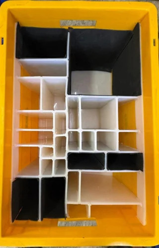 600Mm Kit Bin Yellow Fabricated Crate - Color: Blue