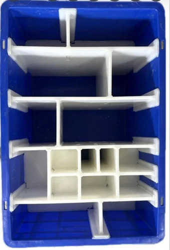 600Mm White Fabricated Crate - Color: Blue