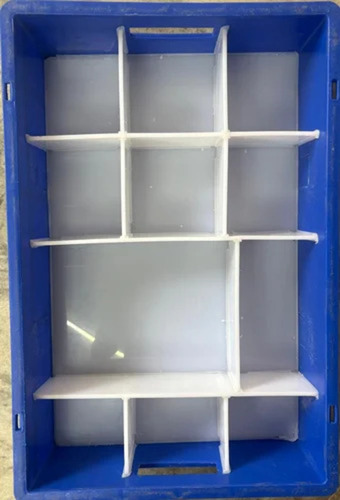 800Mm Blue Fabricated Crate - Material: Plastic