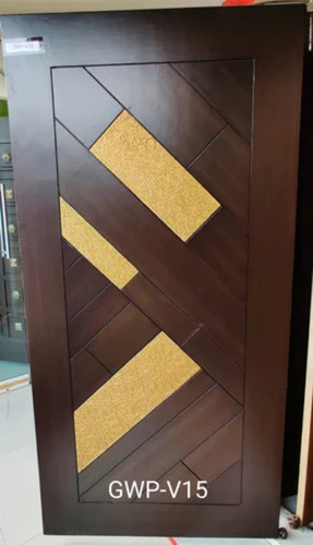Brown Teak Veneer Door