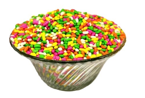 Multicolor Sugar Coated Fennel - 1 kg Packet, Sweet Flavor, Crunchy Texture, Uniform Coating, Hygienic Processing