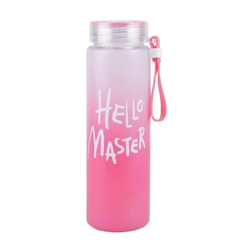 Printed Glass Water Bottle