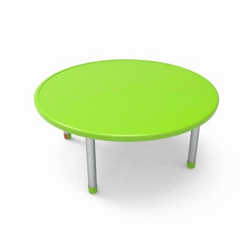 Round Green Color Play School Table