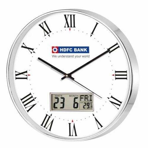 Round Wall Clock - Color: White