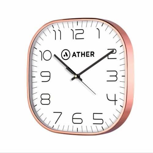 Square White Wall Clock - Features: Good Quality