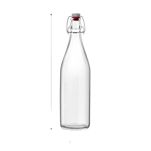 Transparent Glass Water Bottle