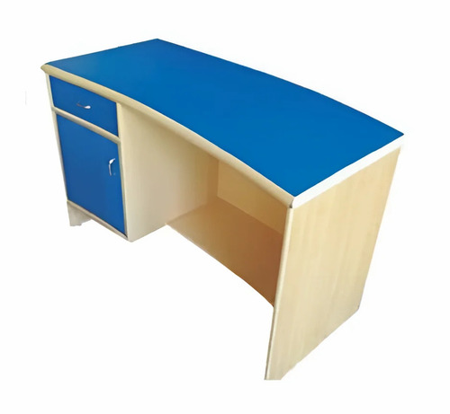 Wooden Blue Teachers Desk