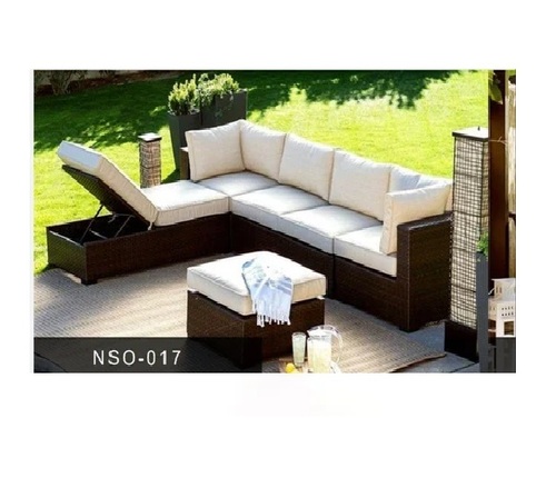 6 Seater L Shape Wicker Sofa Set