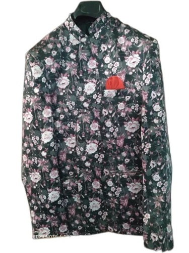 Floral Printed Mens Cotton Blazer