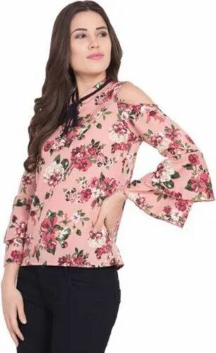 Girls Rayon Printed Top - Design: Standard