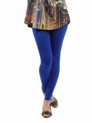 Ladies Blue Cotton Legging