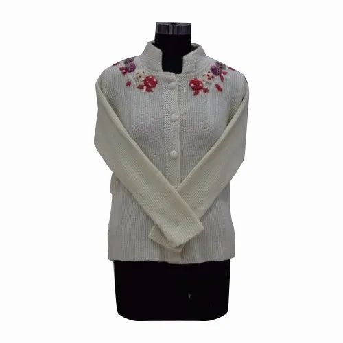 Ladies Embroidered Cardigan