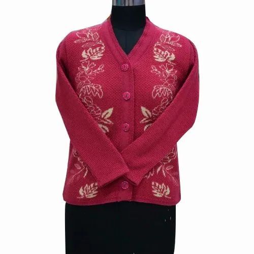 Ladies Fancy Woolen Cardigan