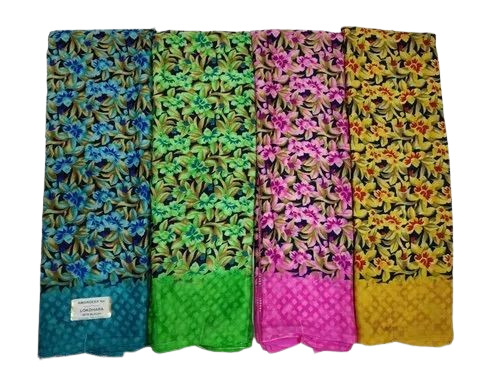 Ladies Printed Saree - Color: Multi Color