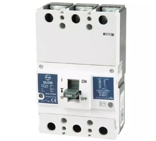 L&T 3 Pole 250a Du250c 25ka Thermal Magnetic Mccb