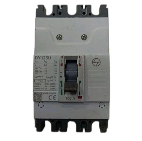 L&T Dy125u 3 Pole 100 Amp Mccb 10ka