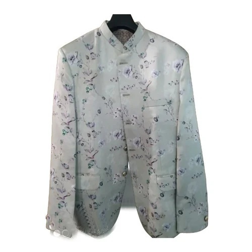 Party Wear Mens Printed Cotton Blazer