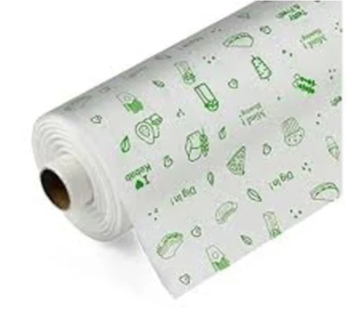 Printed Food Wrapping Paper Roll