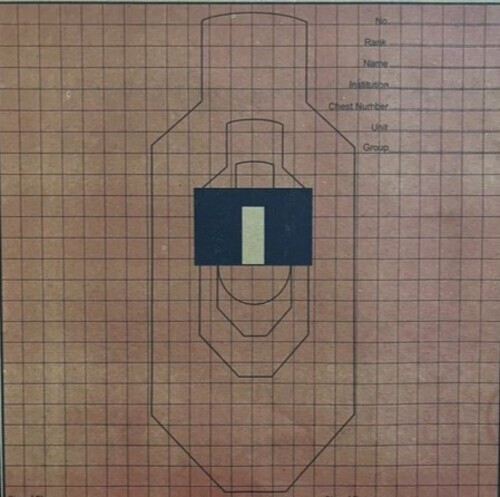 Shooting Target Sheet