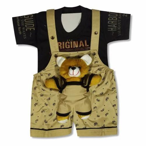 Teddy Bear Hosiery Casual Kids Dungarees
