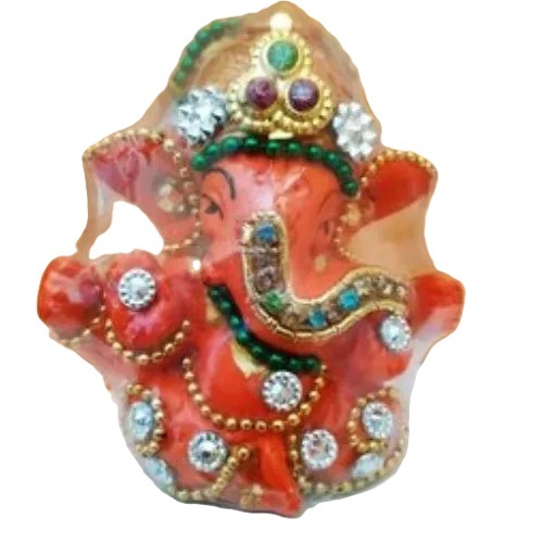 3 Inch Decorative Fiber Ganesh Statue