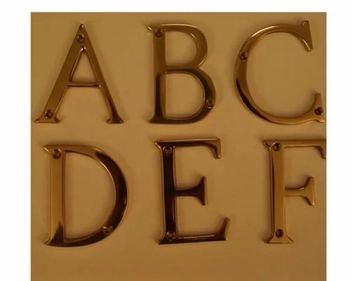4 Inch Brass Letter