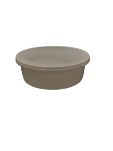 600ml Flat White Disposable Plastic Food Container