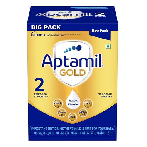 Aptamil Gold 2 Follow Up Infant Formula Powder After 6 Months Stage 2 3x400g Bag-In-Box