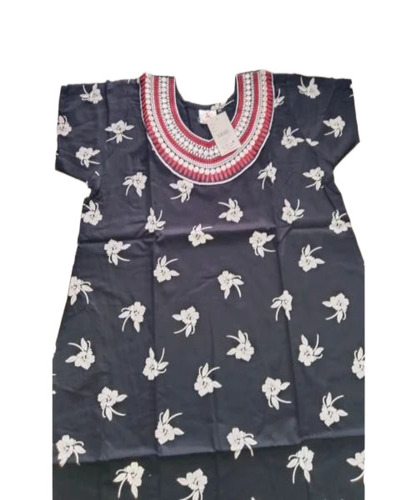 Blue Ladies Cotton Nighty