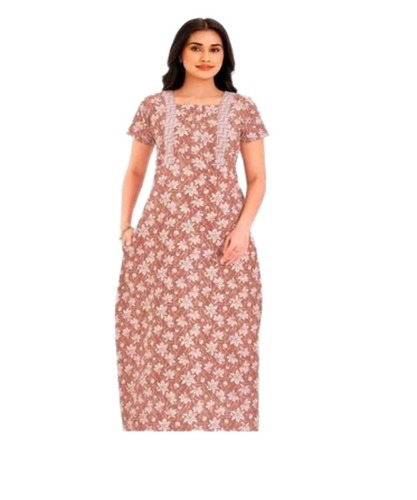 Floral Print Cotton Nighty