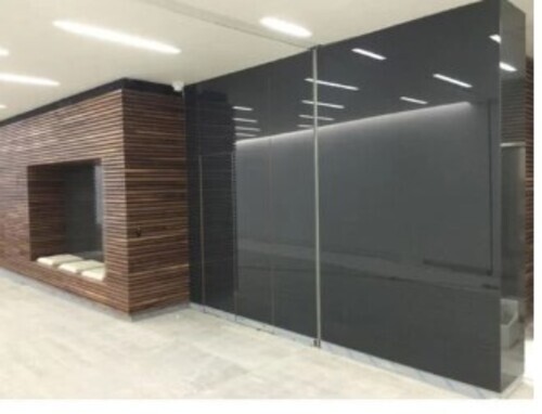 Grey Lacquered Glass