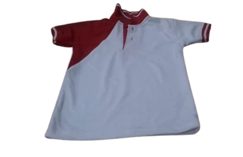 Kids School Red And White Color T Shirt